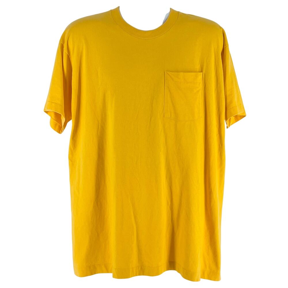90s blank goldenrod yellow tshirt 1990s vintage